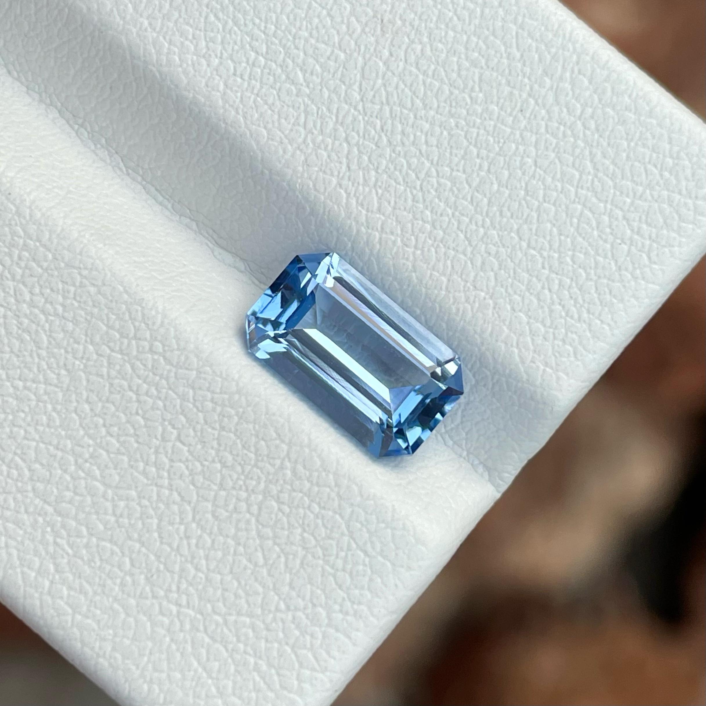 Weight 2.55 carats 
Dimensions 11.1x6.7x4.8 mm 
Treatment Irradiated 
Clarity Loupe Clean 
Origin Pakistan 
Shape Octagon 
Cut Emerald


Crafted with the utmost attention to detail, our Aquamarine Gemstone jewelry pieces are designed to stand the