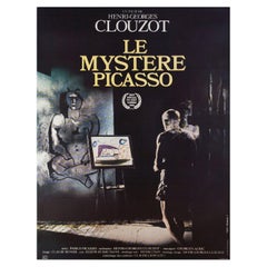 Vintage The Mystery of Picasso R1980s French Grande Film Poster