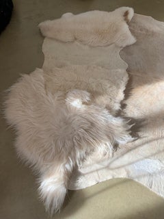 Luxury Natural Shape Hand-Dyed European Mystic Lamb Large Rug by Carine Boxy