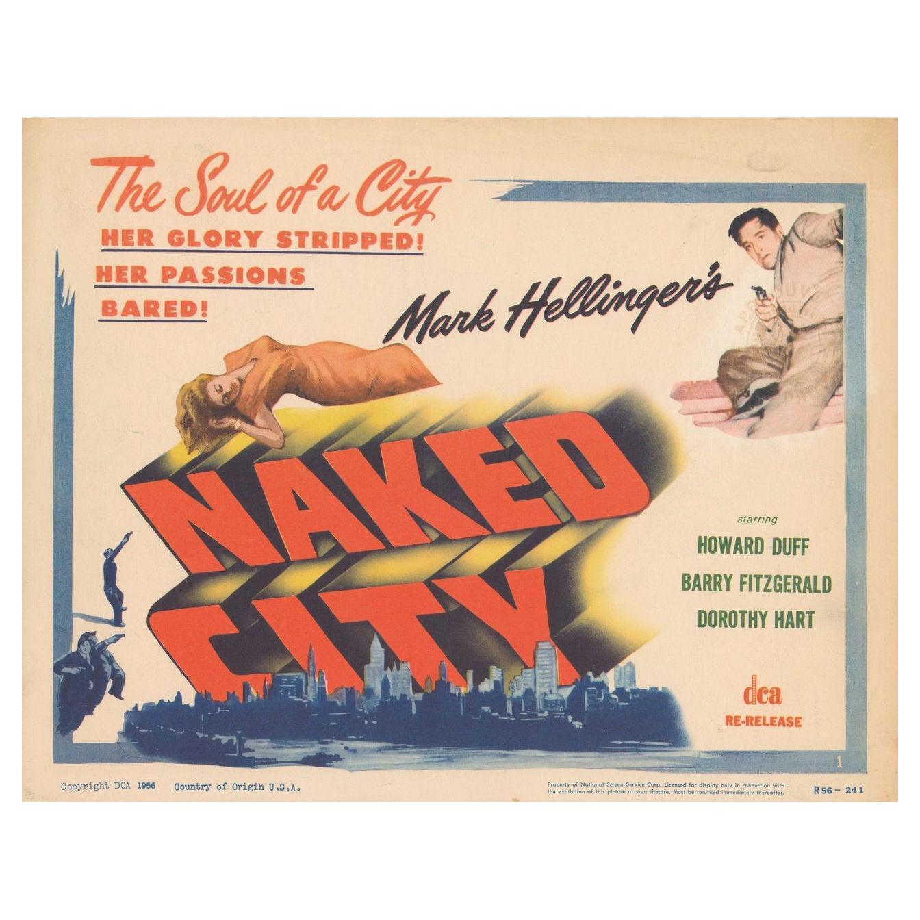 Carte de titre américaine « The Naked City » R1956