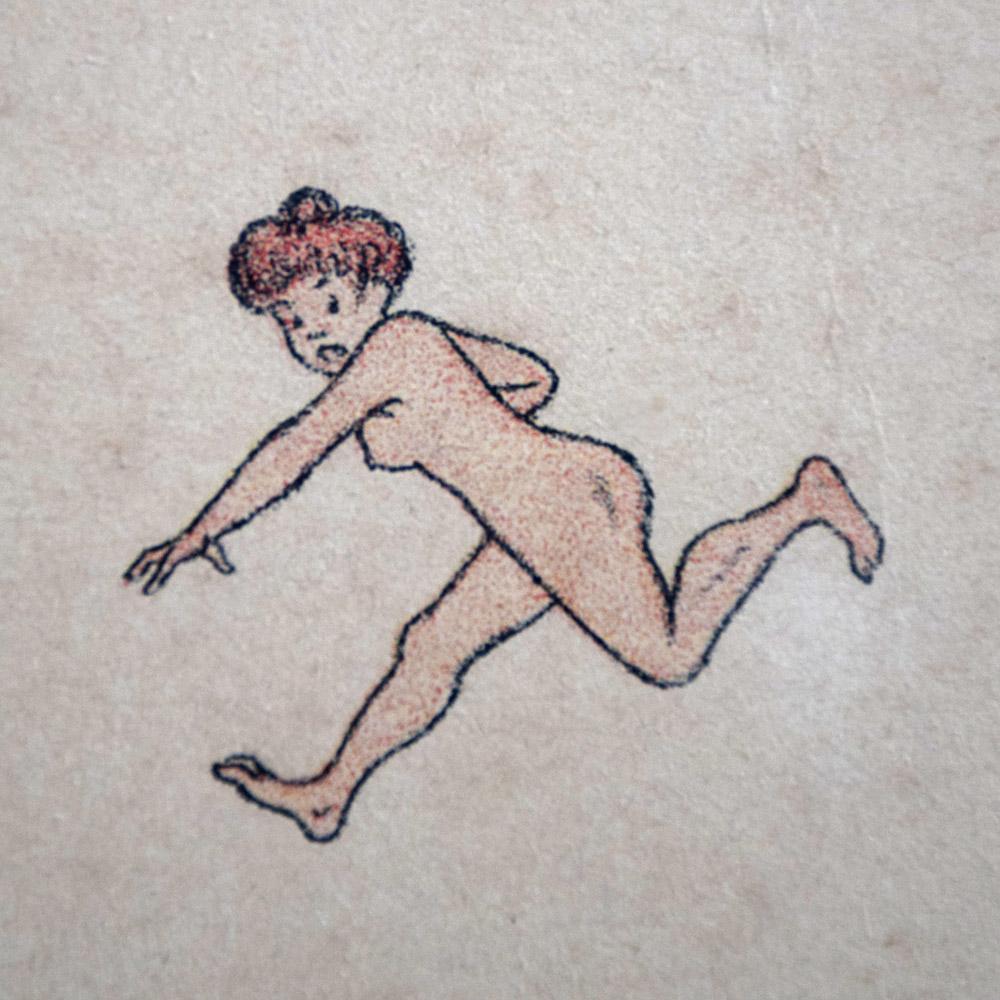 Hand-Crafted The Naked Lady by Adrien Barrere, circa 1905