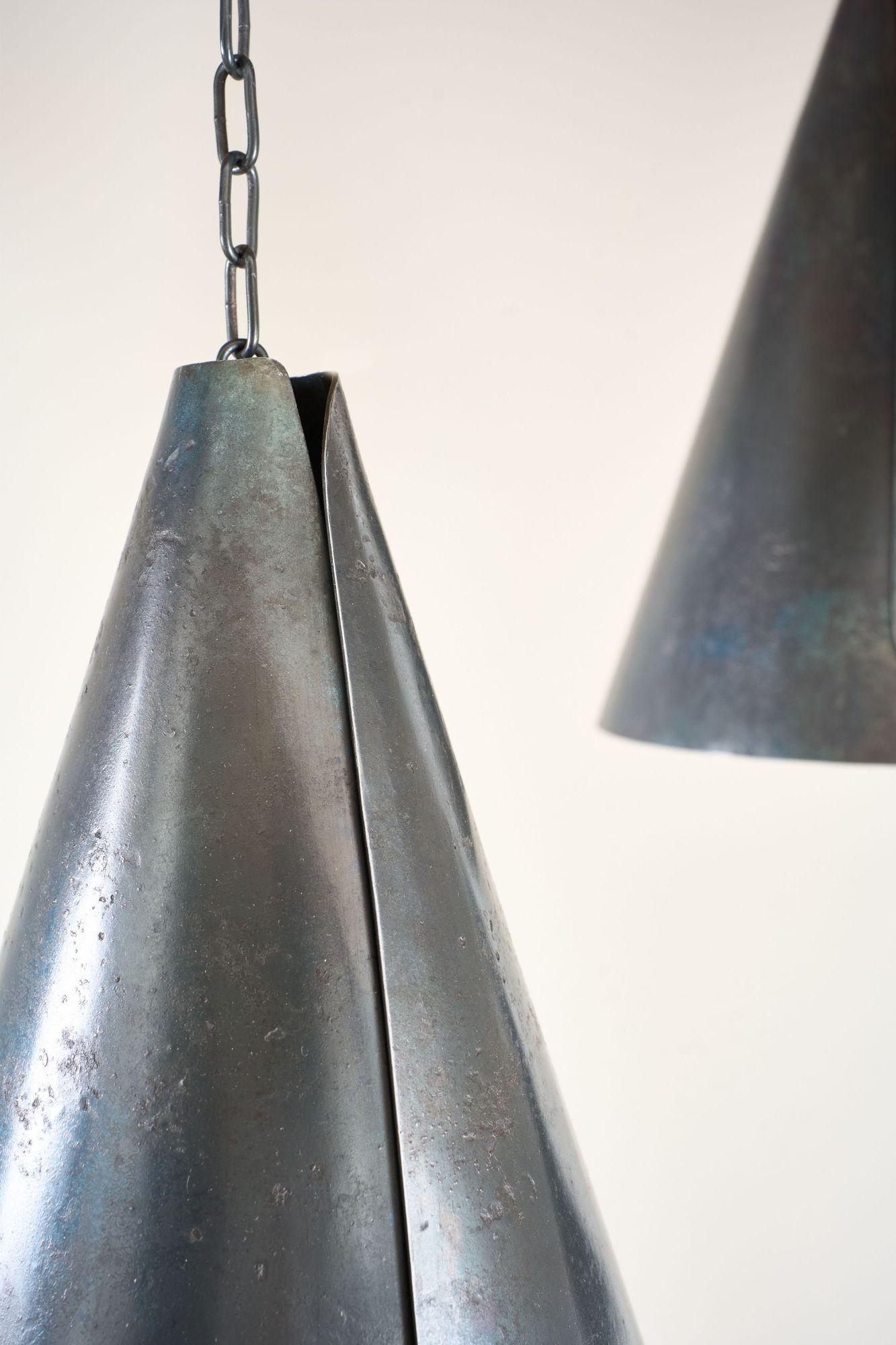 Steel The 'Nanna' Pendant Light - By TallBoy For Sale
