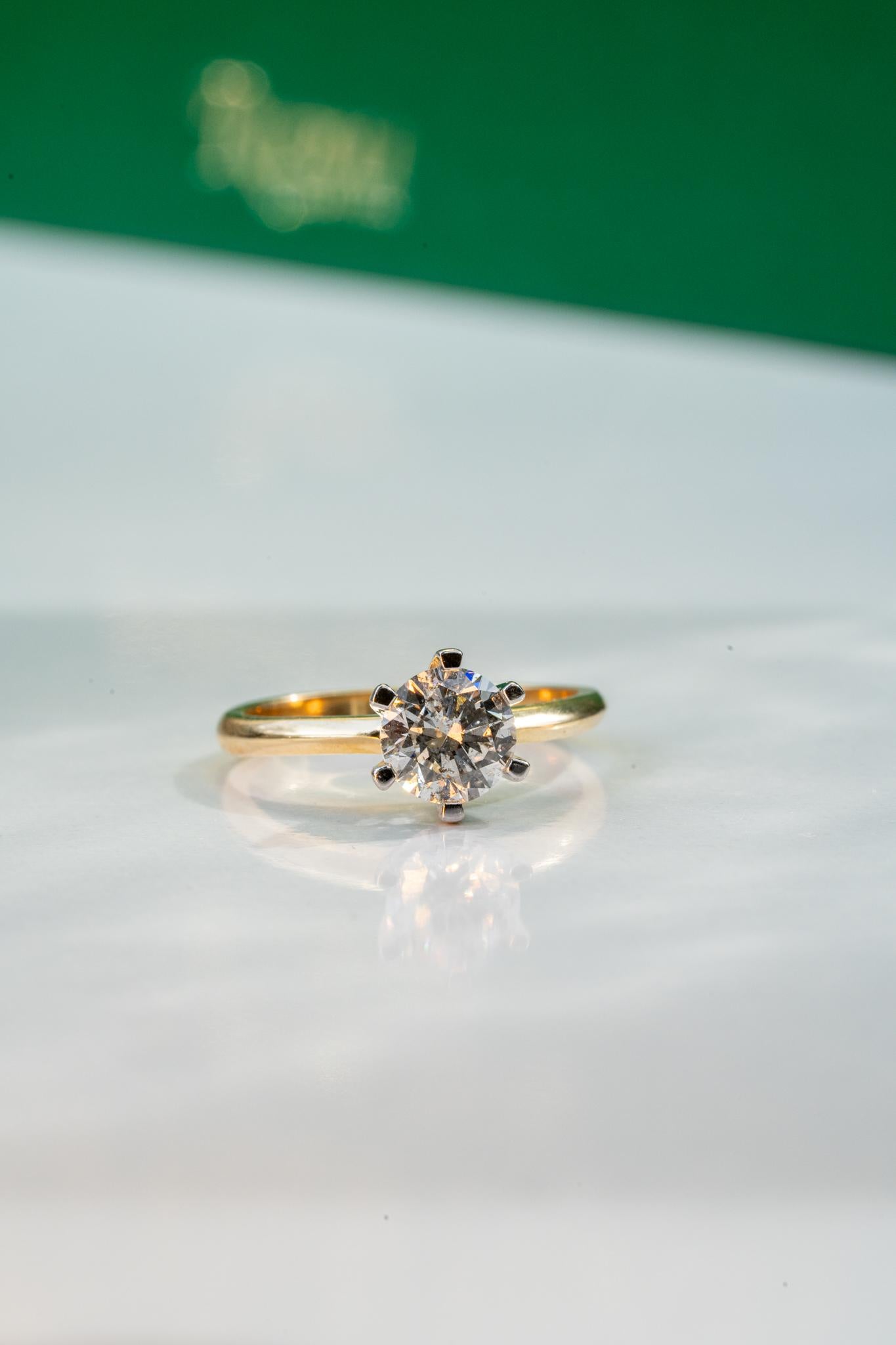 Im Angebot: Der Nara Solitär-Diamant-Verlobungsring () 6