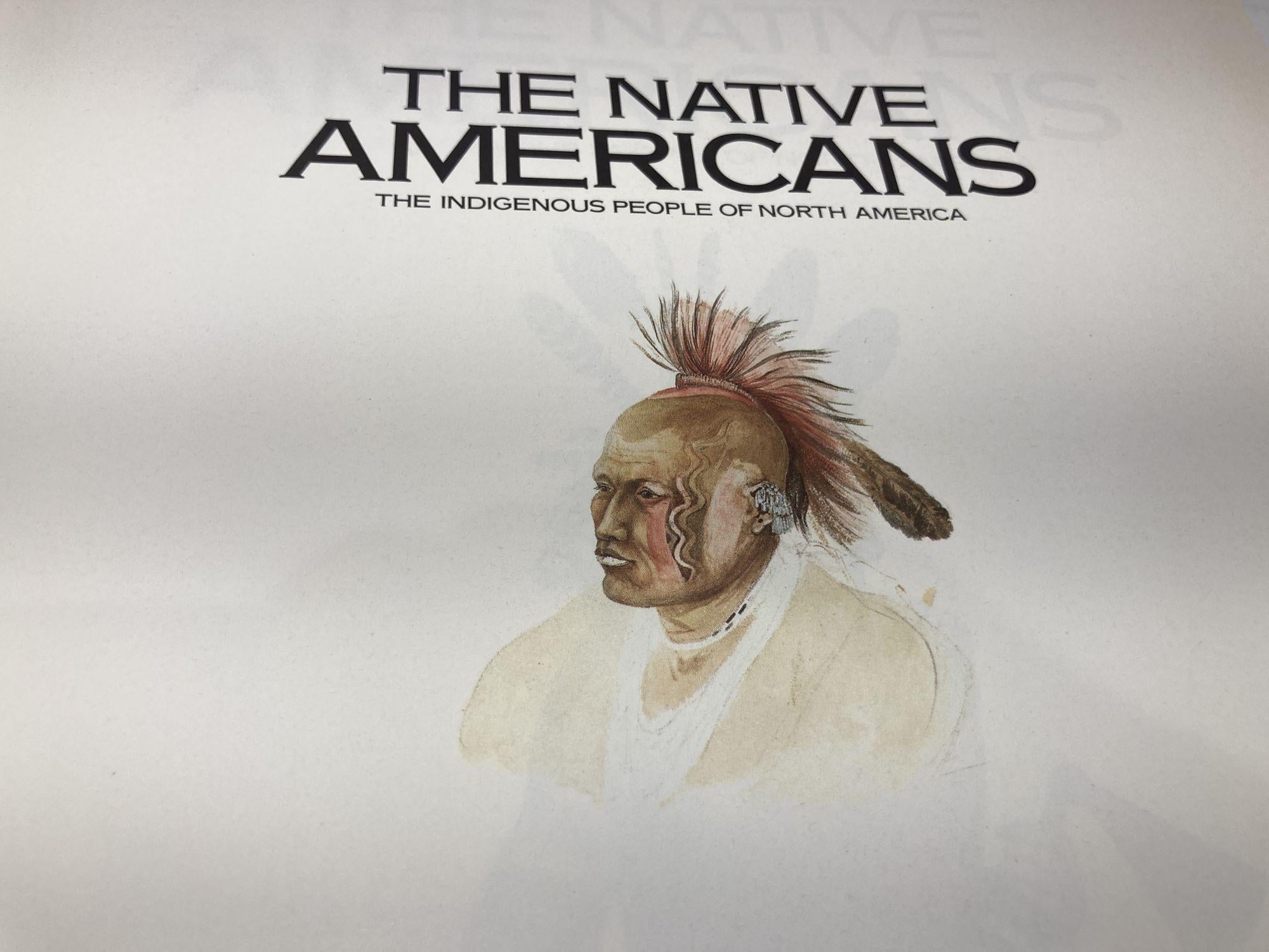 Folk Art The Native Americans 1991 Vintage Coffee Table Oversize Book