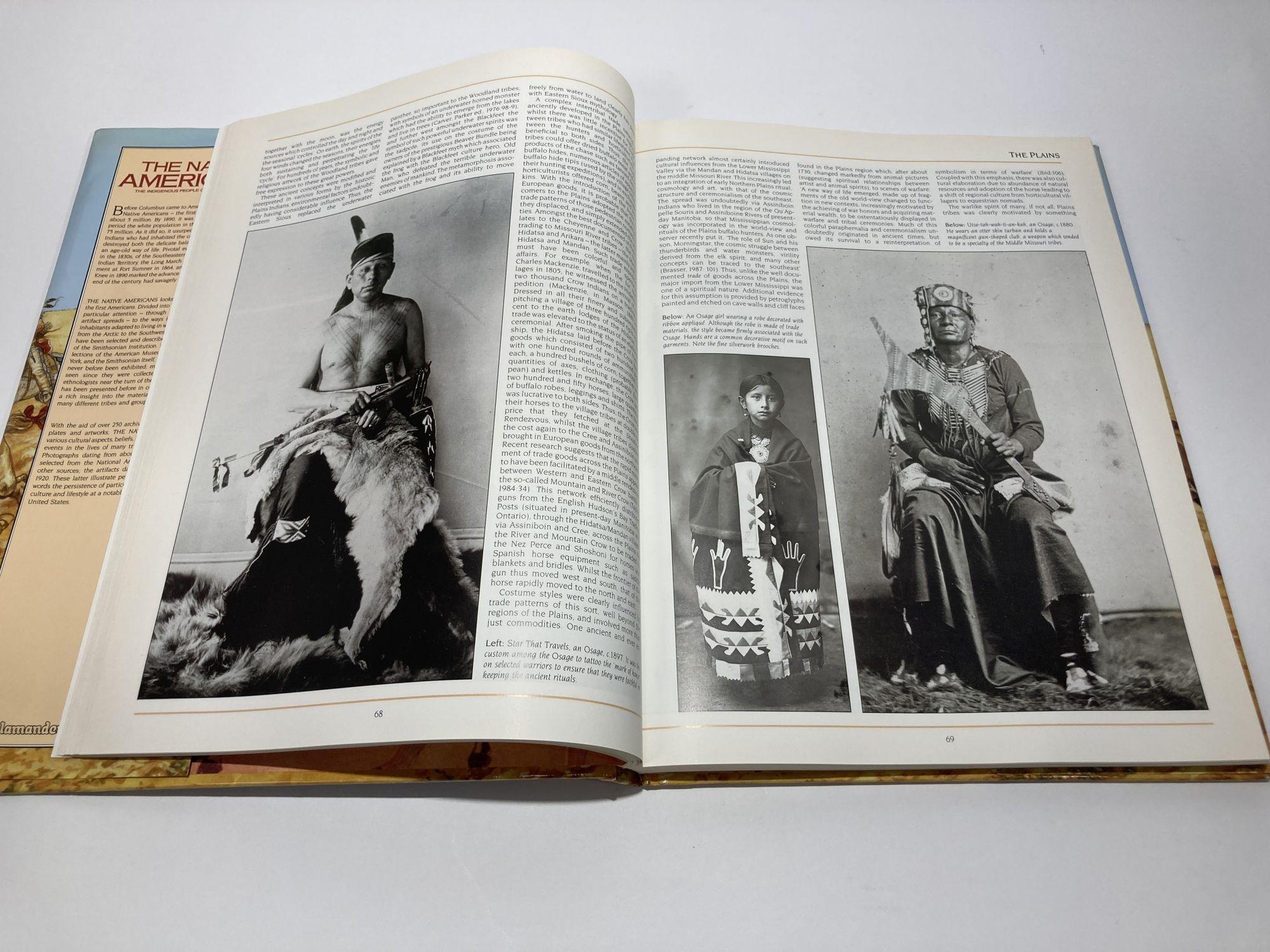 Paper The Native Americans 1991 Vintage Coffee Table Oversize Book