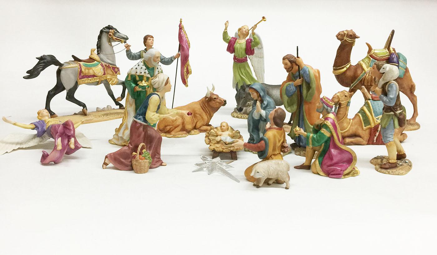 Nativity, 1989, the Franklin MInt, Biscuit Porcelain 4