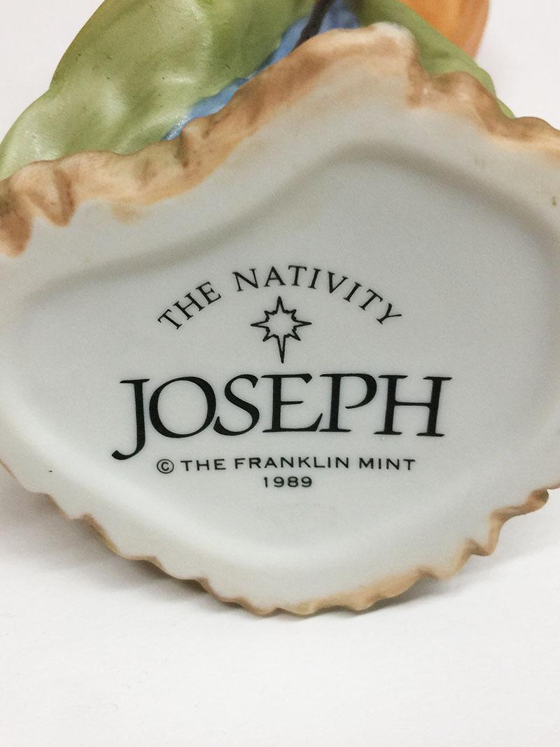Hand-Painted Nativity, 1989, the Franklin MInt, Biscuit Porcelain