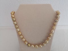Natural Golden Color South Sea Pearls