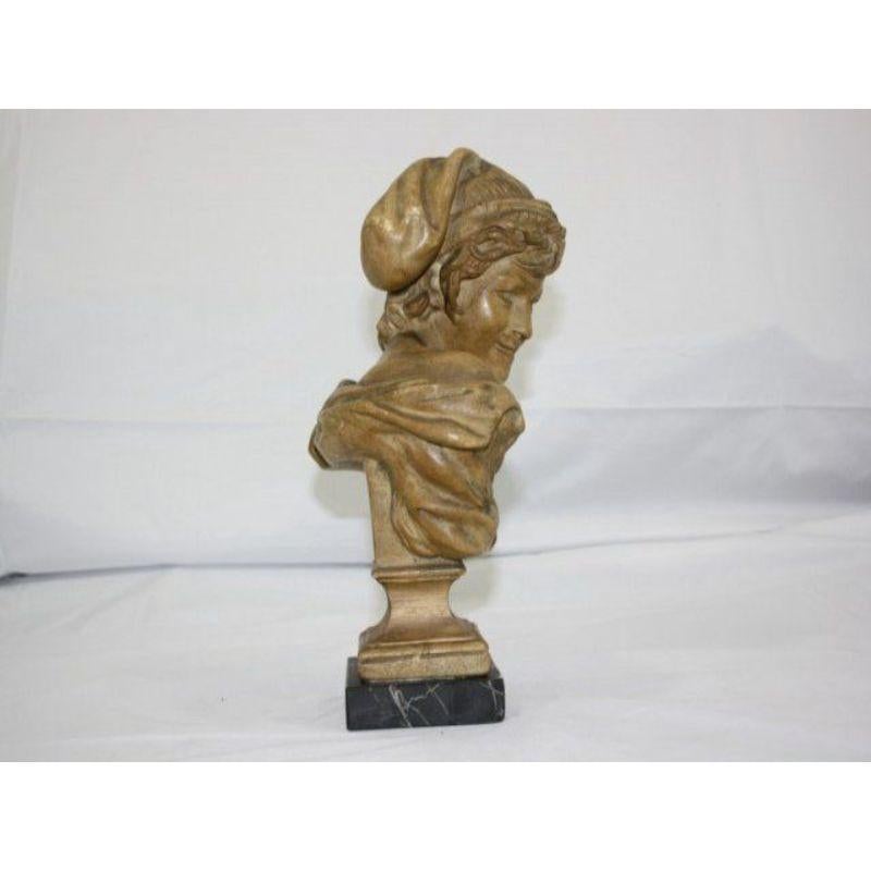 20th Century The Neapolitan Fisherman Plaster Bust by JB Carpeaux For Sale