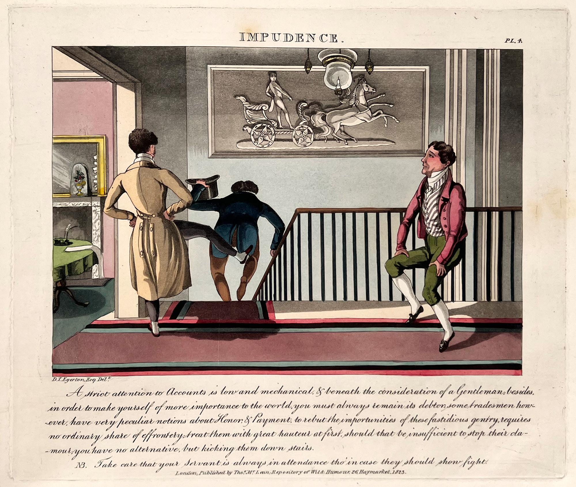 XIXe siècle The Necessary Qualifications of a Man of Fashion par D. T. Egerton - Illustré en vente