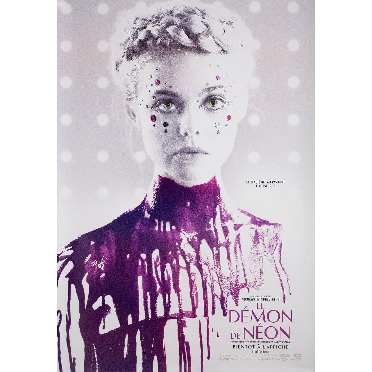 Original 2016 Canadian one sheet poster for the film The Neon Demon directed by Nicolas Winding Refn with Elle Fanning / Karl Glusman / Jena MALONE / Bella Heathcote. Very good-fine condition, rolled. Please note: the size is stated in inches and