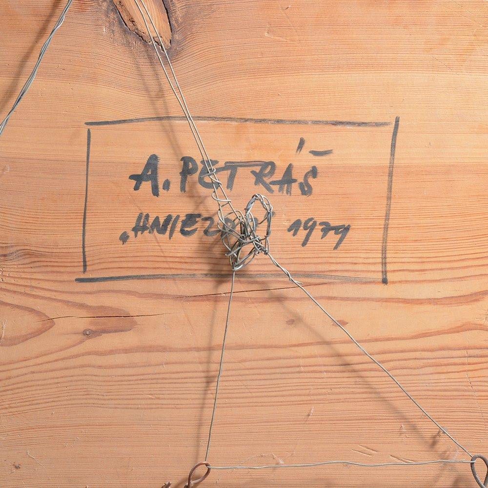Nest, Handgelenk  Geschnitzte Wandkunst von Alojz Petrás 1979 (Eichenholz) im Angebot