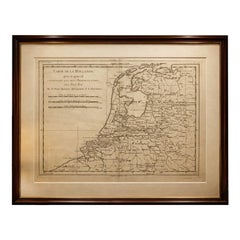 Antique The Netherlands – Seven United Provinces Map, Bonne c1780