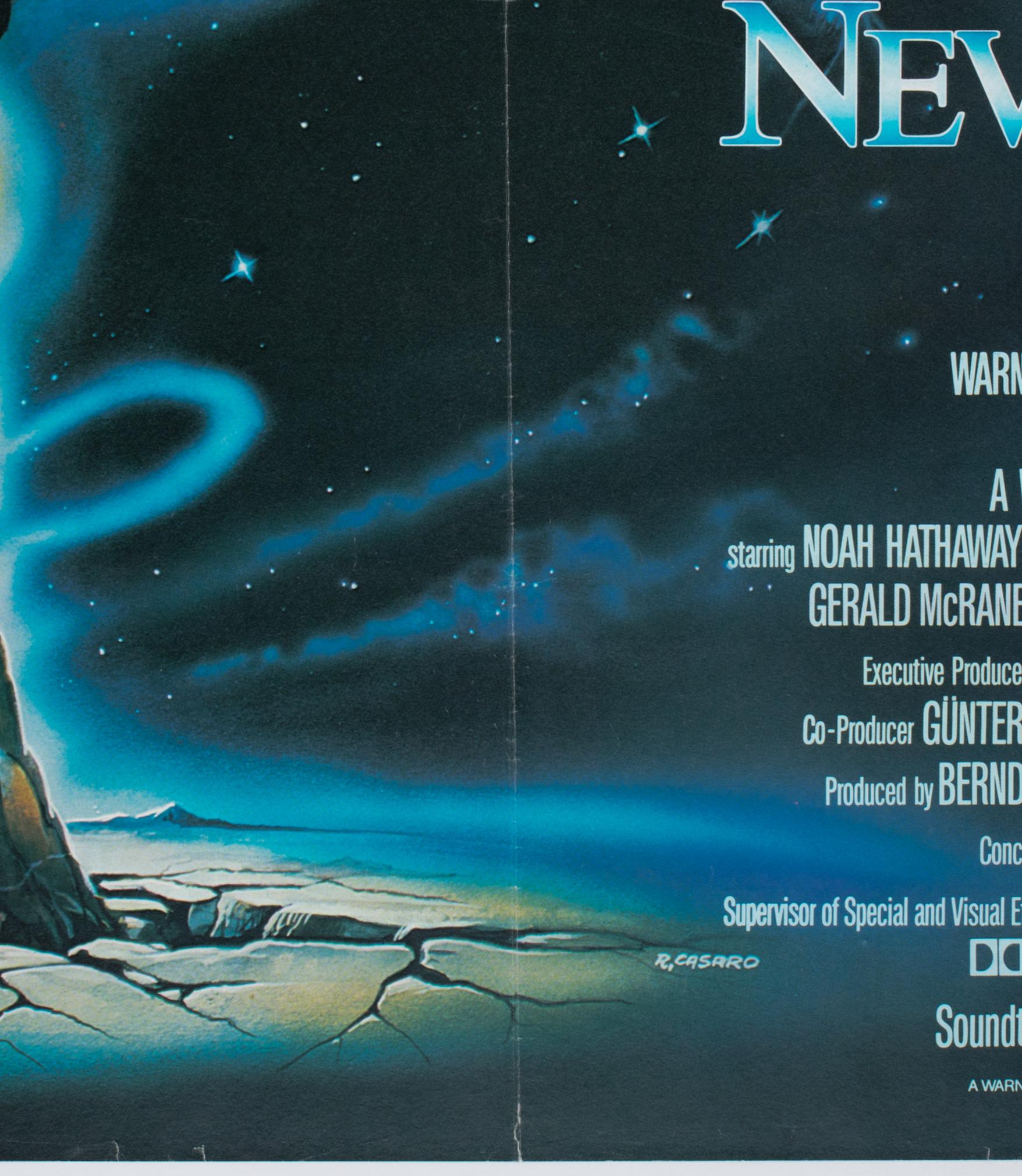 The Never Ending Story 1985 UK Quad Film Movie Poster, Casaro In Good Condition For Sale In Bath, Somerset