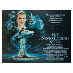 The Never Ending Story 1985 UK Quad Film Movie Poster, Casaro