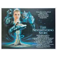 The Never Ending Story 1985 UK Quad Film Poster, Casaro