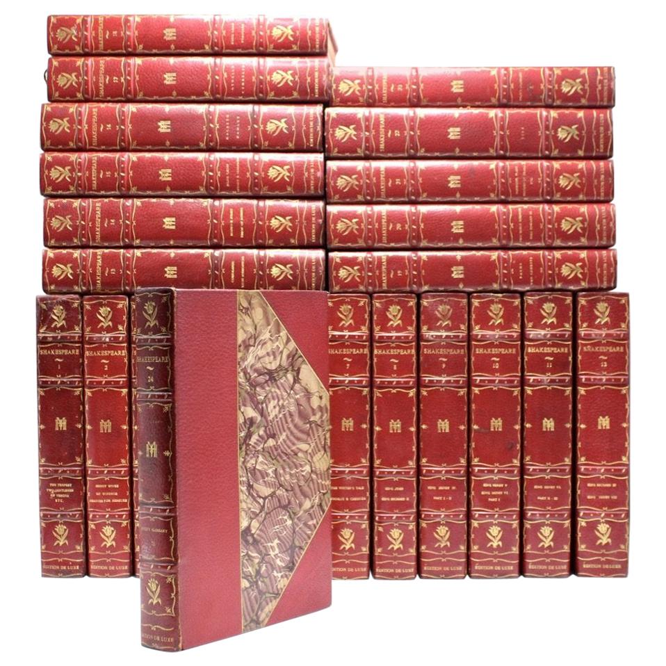 The New Century Shakespeare, Deluxe Edition Set, 24 Matching Volumes, 1901