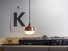 The New Old Light Large Pendant Lamp in Copper & Rice Paper by KIMU