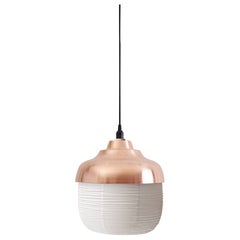 The New Old Light Large Pendant Lamp in Copper & Rice Paper by KIMU