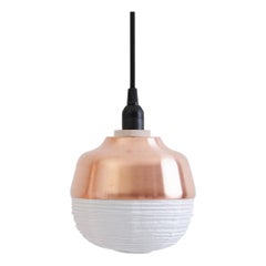 The New Old Light Small Pendant Lamp in Copper & Rice Paper by KIMU