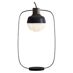 The New Old Tall Table Light in Aluminum, Beech, Metal & Rice Paper by KIMU