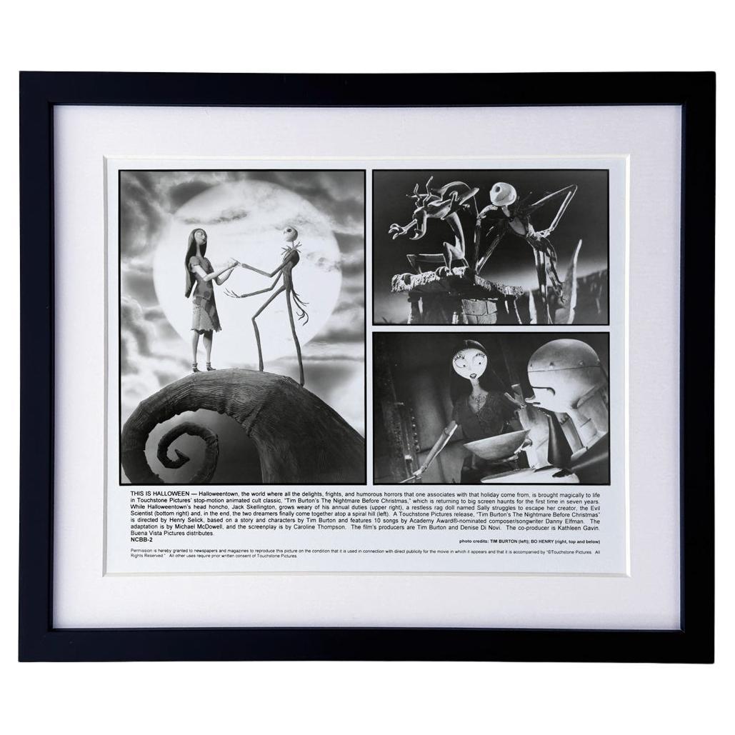 THE NIGHTMARE BEFORE CHRISTMAS (1993)  Publicity Film Still  FRAMED