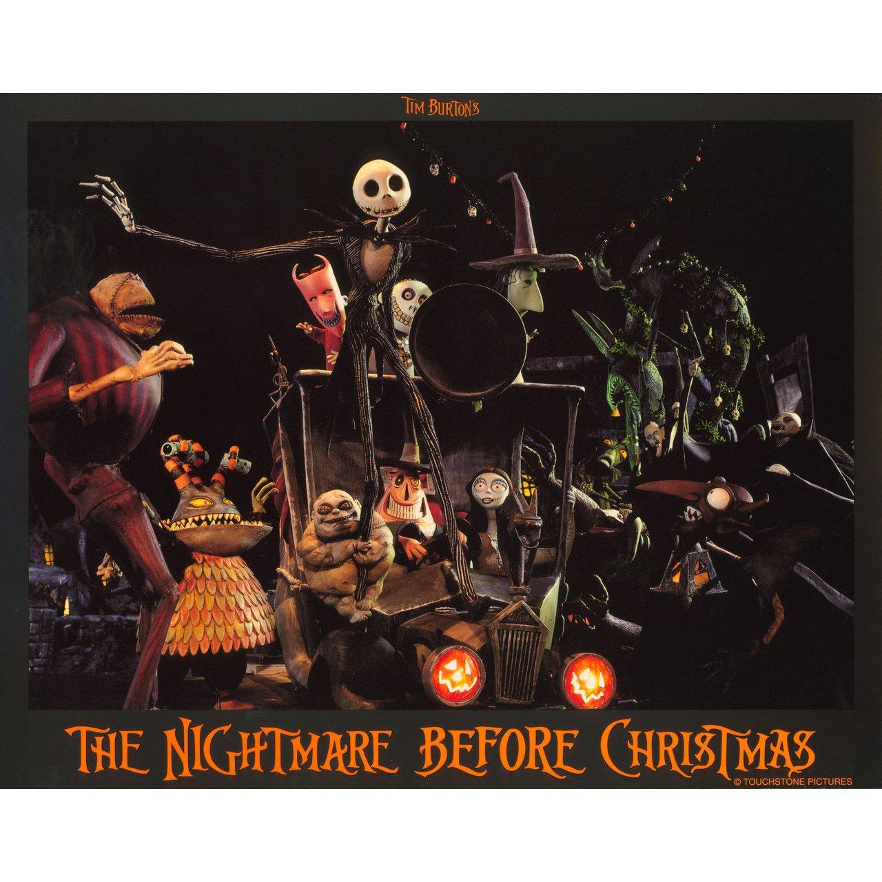 The Nightmare Before Christmas 1993 U.S. Lobby Card Set In Good Condition In New York, NY