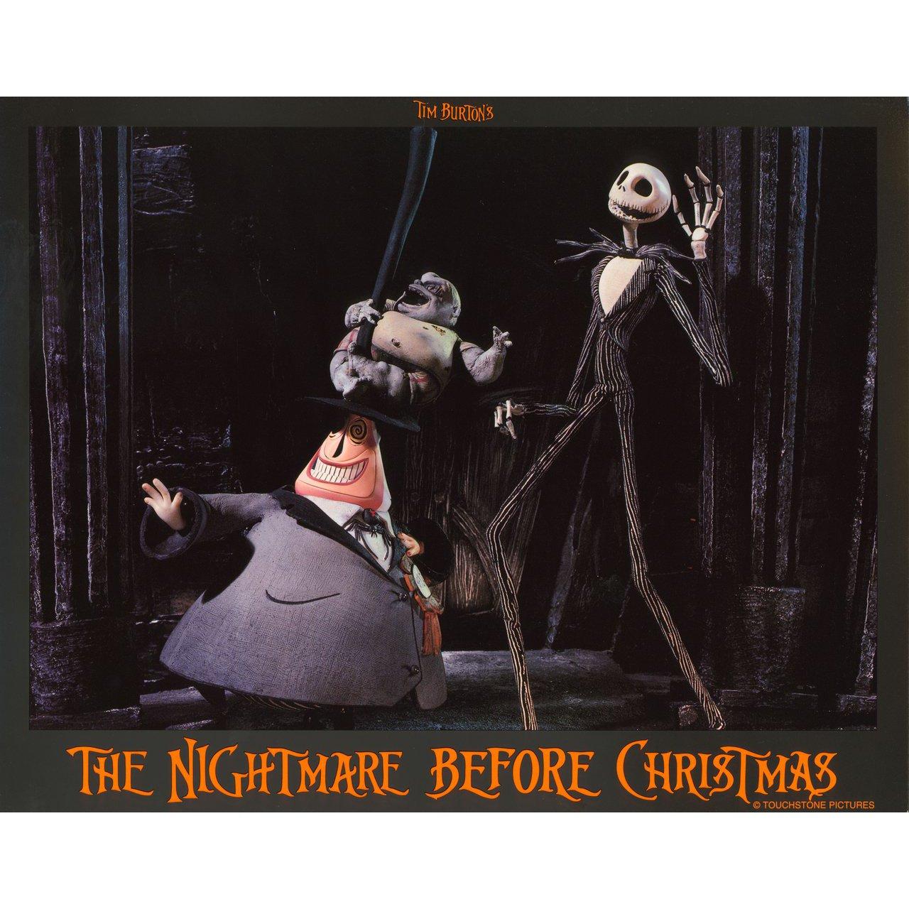 Late 20th Century The Nightmare Before Christmas 1993 U.S. Lobby Card Set