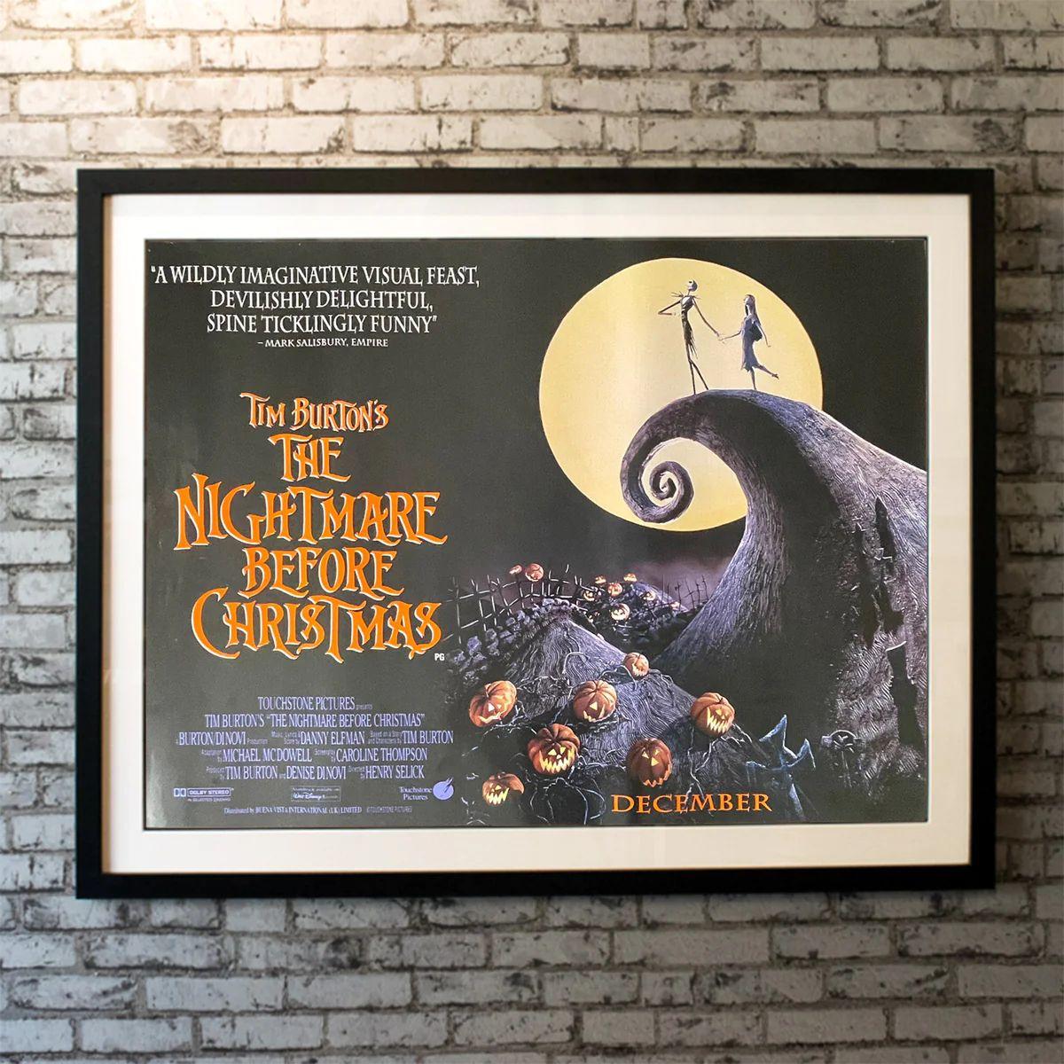 The Nightmare Before Christmas, Unframed Poster, 1993

Original British Quad (30 X 40 Inches). Jack Skellington, king of Halloween Town, discovers Christmas Town, but his attempts to bring Christmas to his home causes confusion.

Additional
