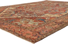 The Noble Citadel: Late 19th Century Persian Serapi Masterpiece of Distinction