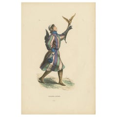 Antique The Noble Sport: A German Falconer in 'Costume du Moyen Âge, 1847