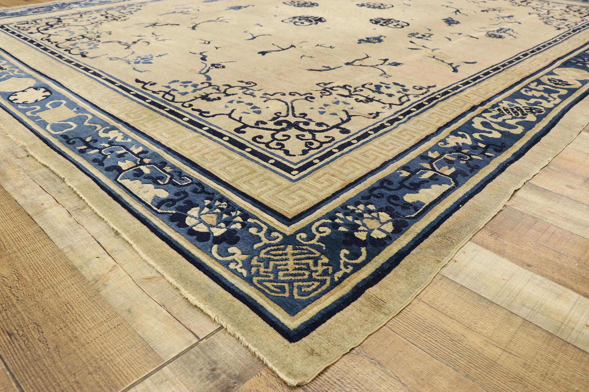 Tapis pékinois ancien de style chinois en vente 1