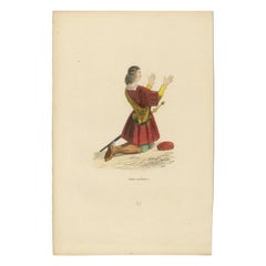 Antique The Noble's Plea: A German Aristocrat in Supplication, 1847
