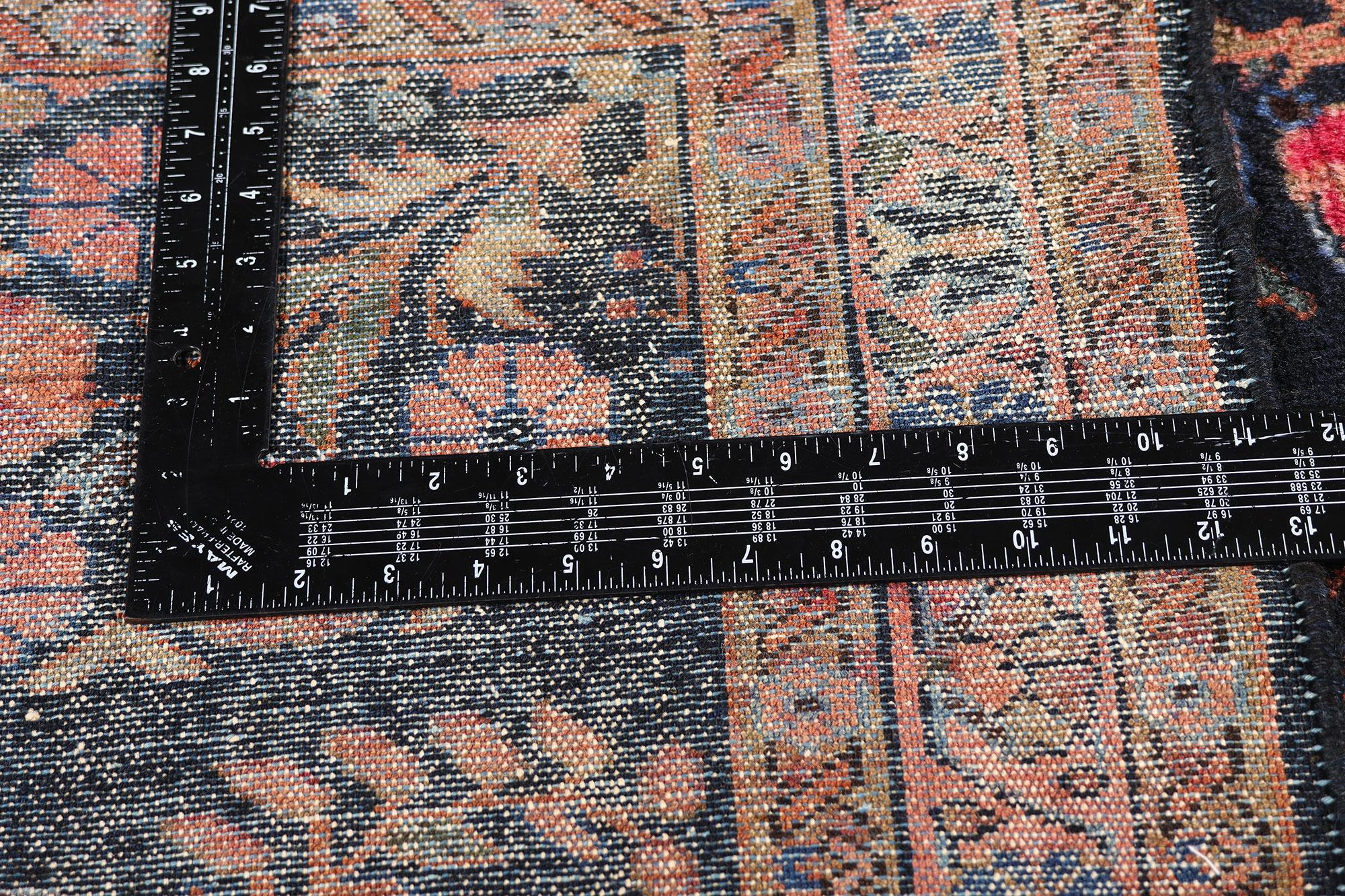 Wool The Nocturne of Lilihan: An Heirloom Persian Masterpiece of Poetic Refinement For Sale