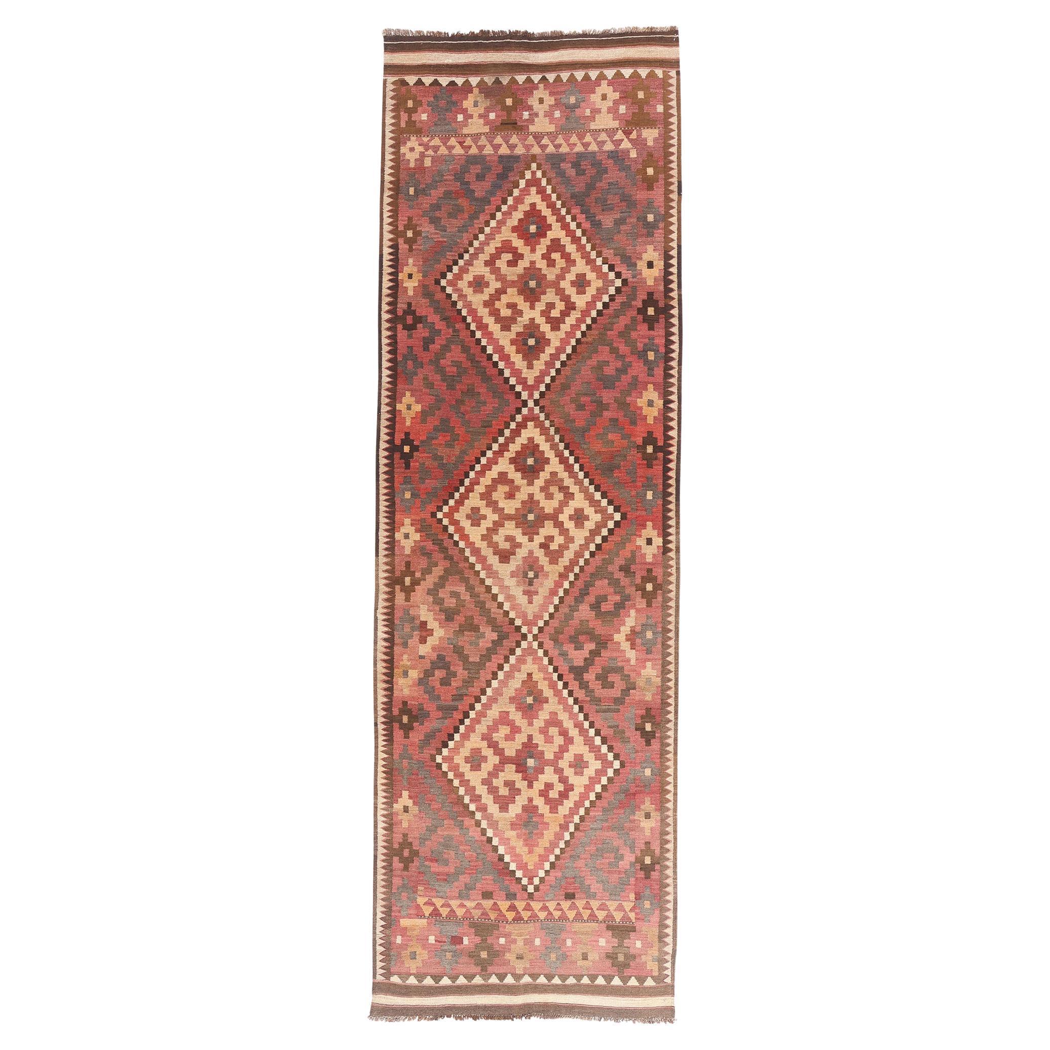 The Nomadic Axis: An Antique Afghani Maimana Masterpiece of Tribal Elegance For Sale