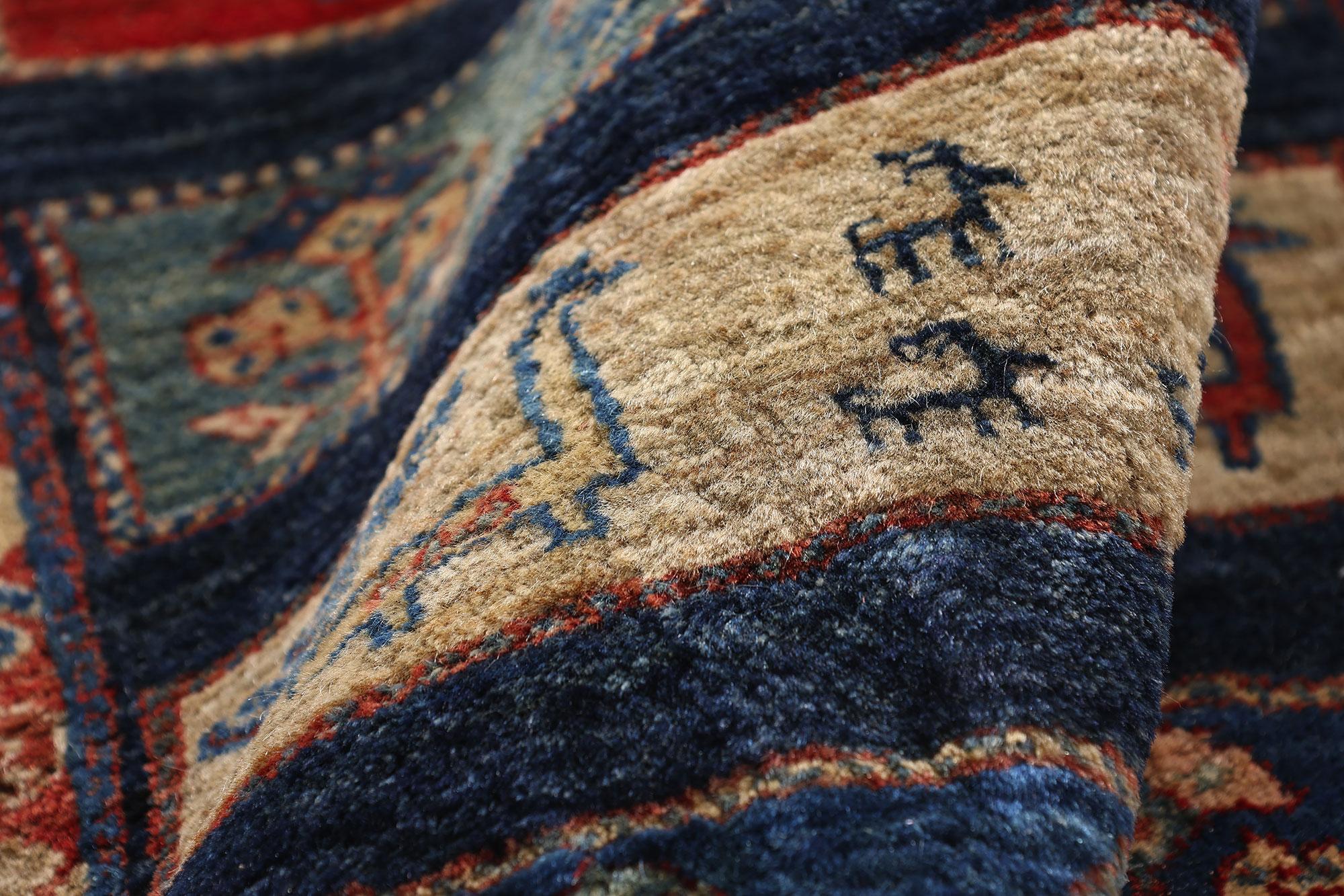 Persiano La canzone del nomade: Un capolavoro di Gabbeh persiano d'epoca sulla nobiltà tribale in vendita