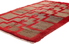 The Nomad's Tribal Axis: A Vintage Turkish Tulu Masterpiece of Primal Elegance