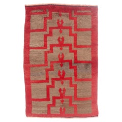 The Nomad's Tribal Axis: A Vintage Turkish Tulu Masterpiece of Primal Elegance