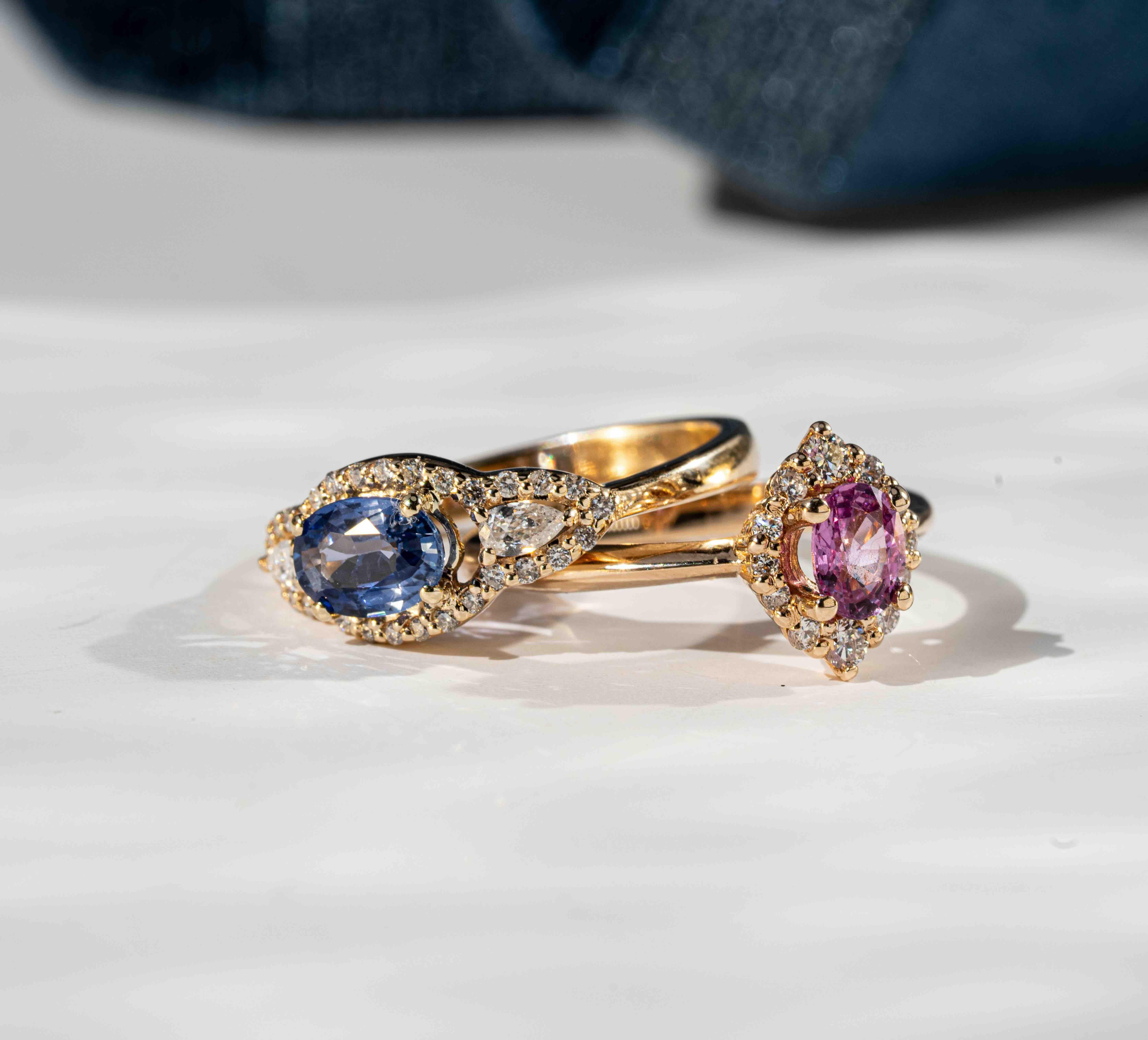 For Sale:  ”The Noor” Sapphire Engagement Ring 5