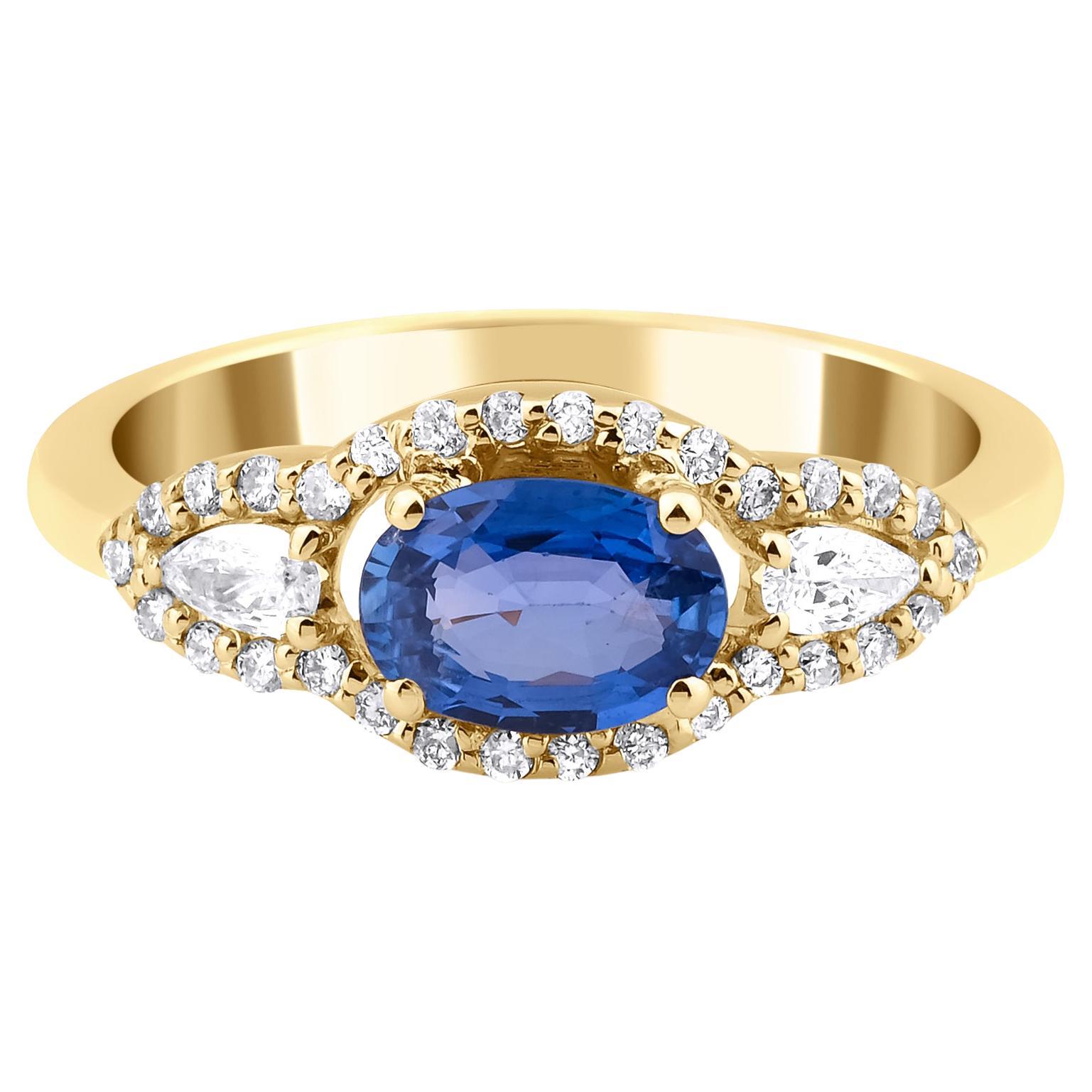 For Sale:  ”The Noor” Sapphire Engagement Ring