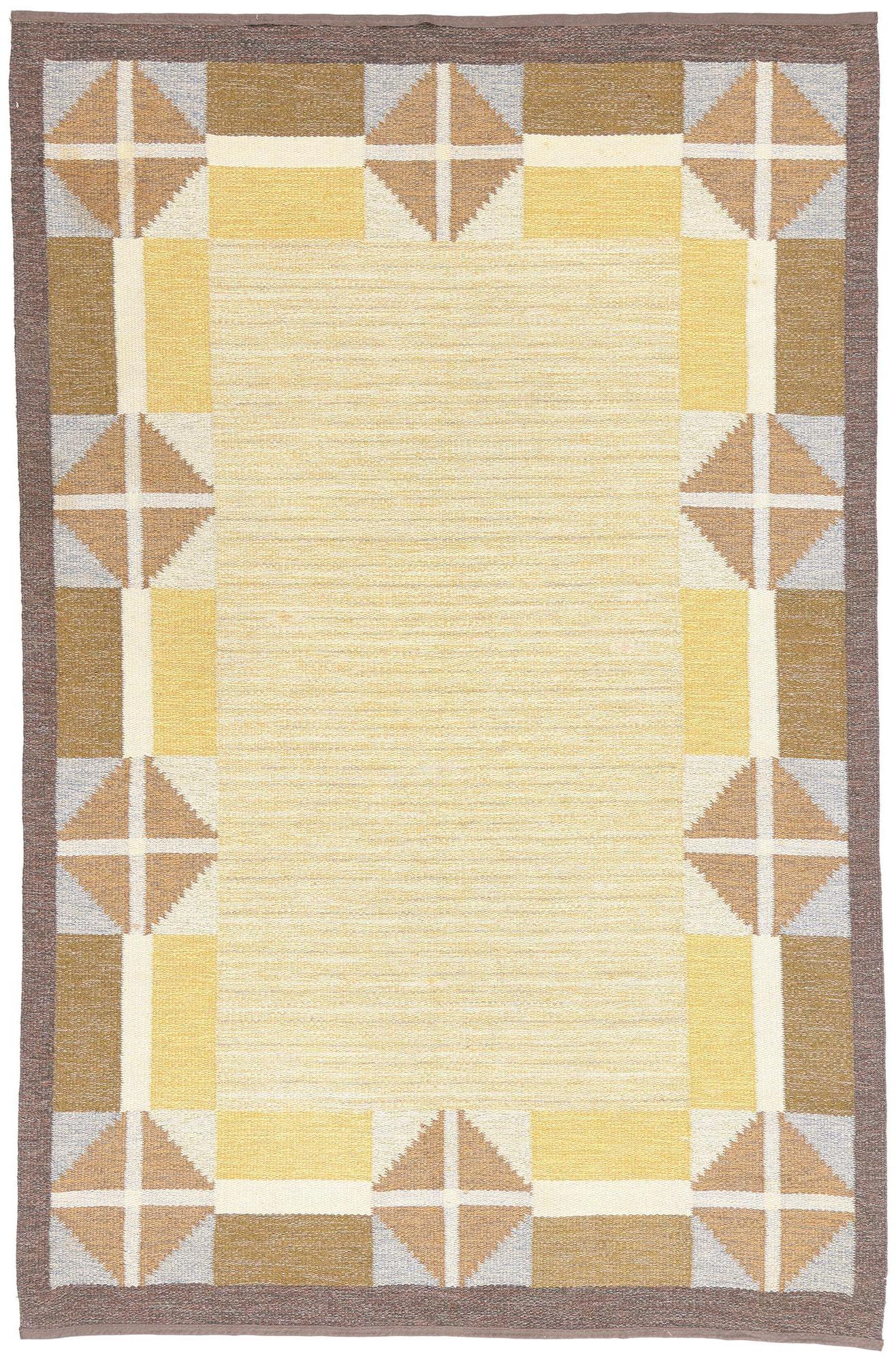 The Nordic Cadence: A Vintage Swedish Rollakan Masterpiece of Scandinavian Grace