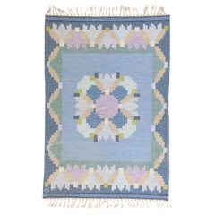 The Nordic Sky Garden: Vintage Swedish Rollakan Masterpiece of Mid-Century Grace