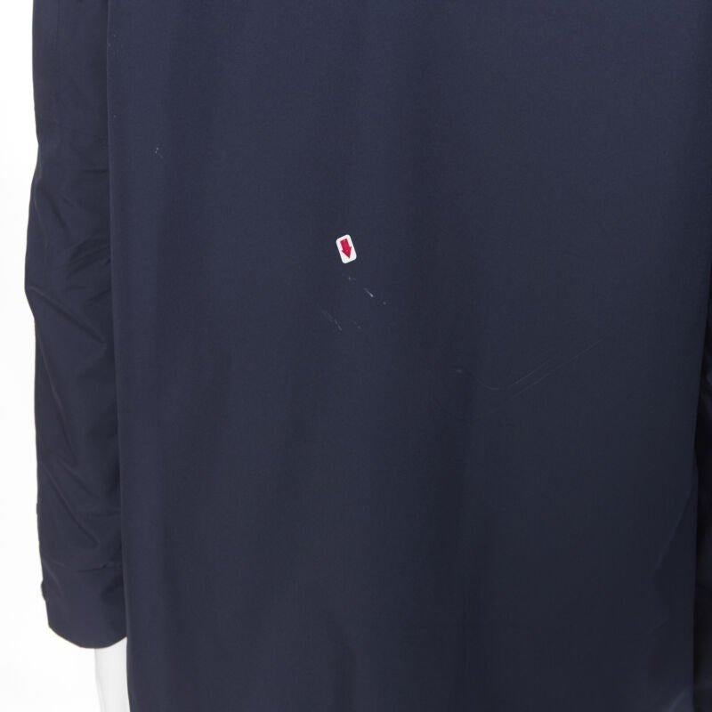 THE NORTH FACE GORE TEX blue asymmetric zip patch pocket hood windbreaker M / L For Sale 6