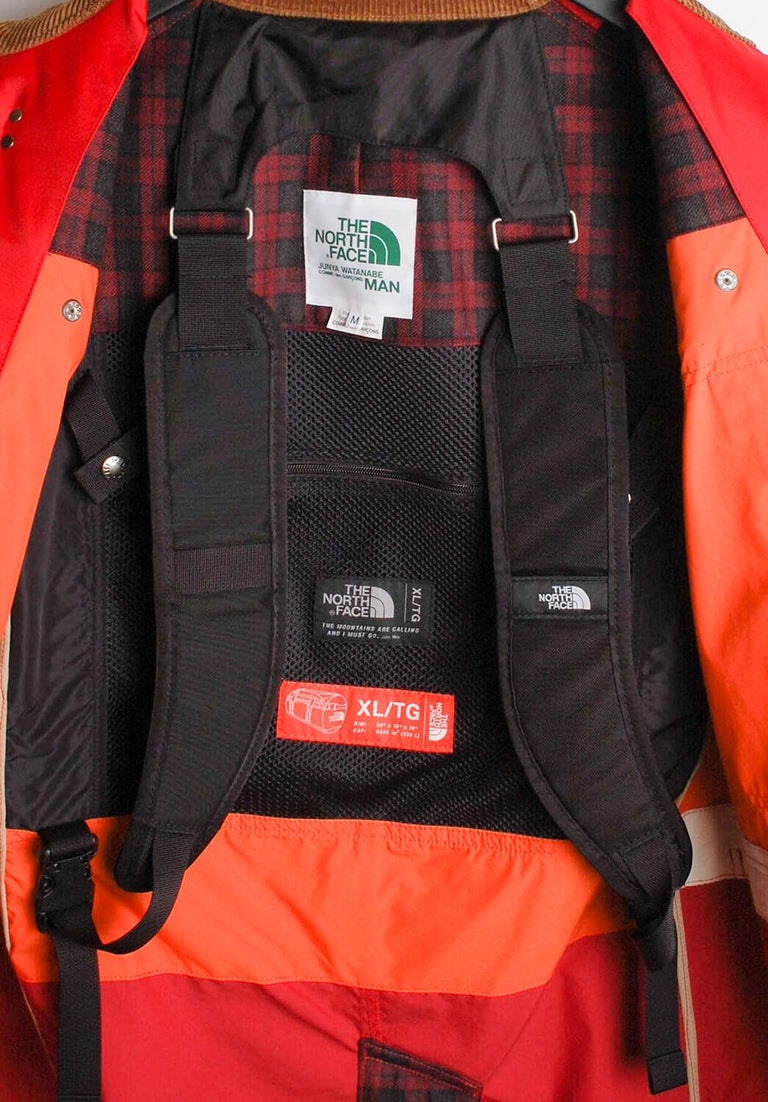 The North Face Junya Watanabe Comme des Garcons Bag Inside Long Jacket Parka M For Sale 2