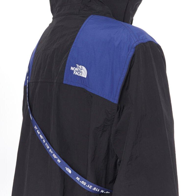 THE NORTH FACE KAZUKI KARAISHI Black Flag Blue Bravo 2 long raincoat S / M en vente 6