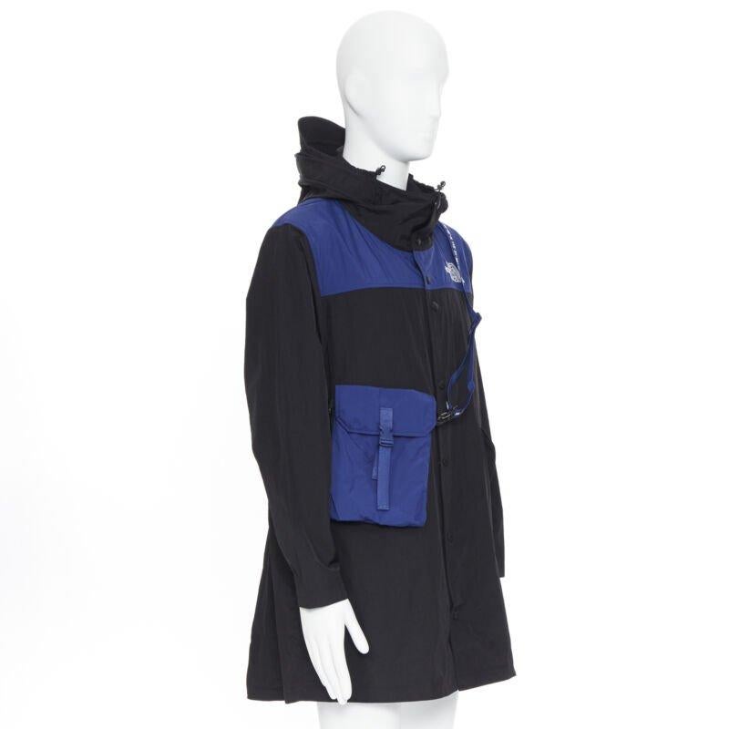 THE NORTH FACE KAZUKI KARAISHI Black Flag Blue Bravo 2 long raincoat S / M Neuf - En vente à Hong Kong, NT