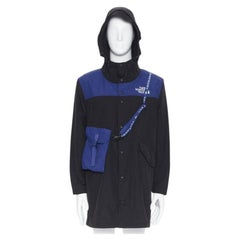 THE NORTH FACE KAZUKI KARAISHI Schwarze Flagge Blau Bravo 2 lange Regenmantel S / M