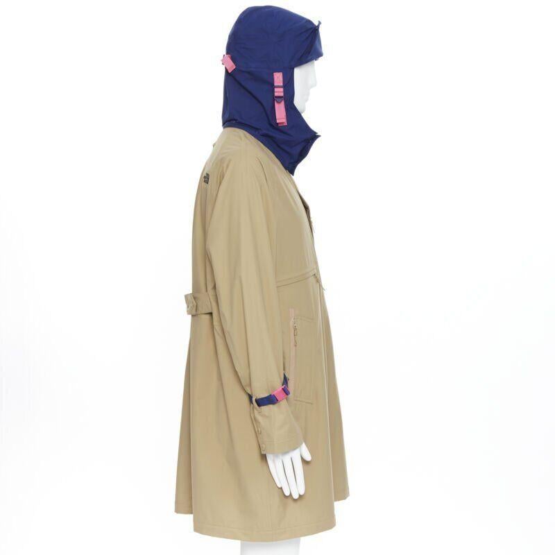 THE NORTH FACE KAZUKI KARAISHI Kelp Tan Blue Futurelight raincoat S M In New Condition For Sale In Hong Kong, NT