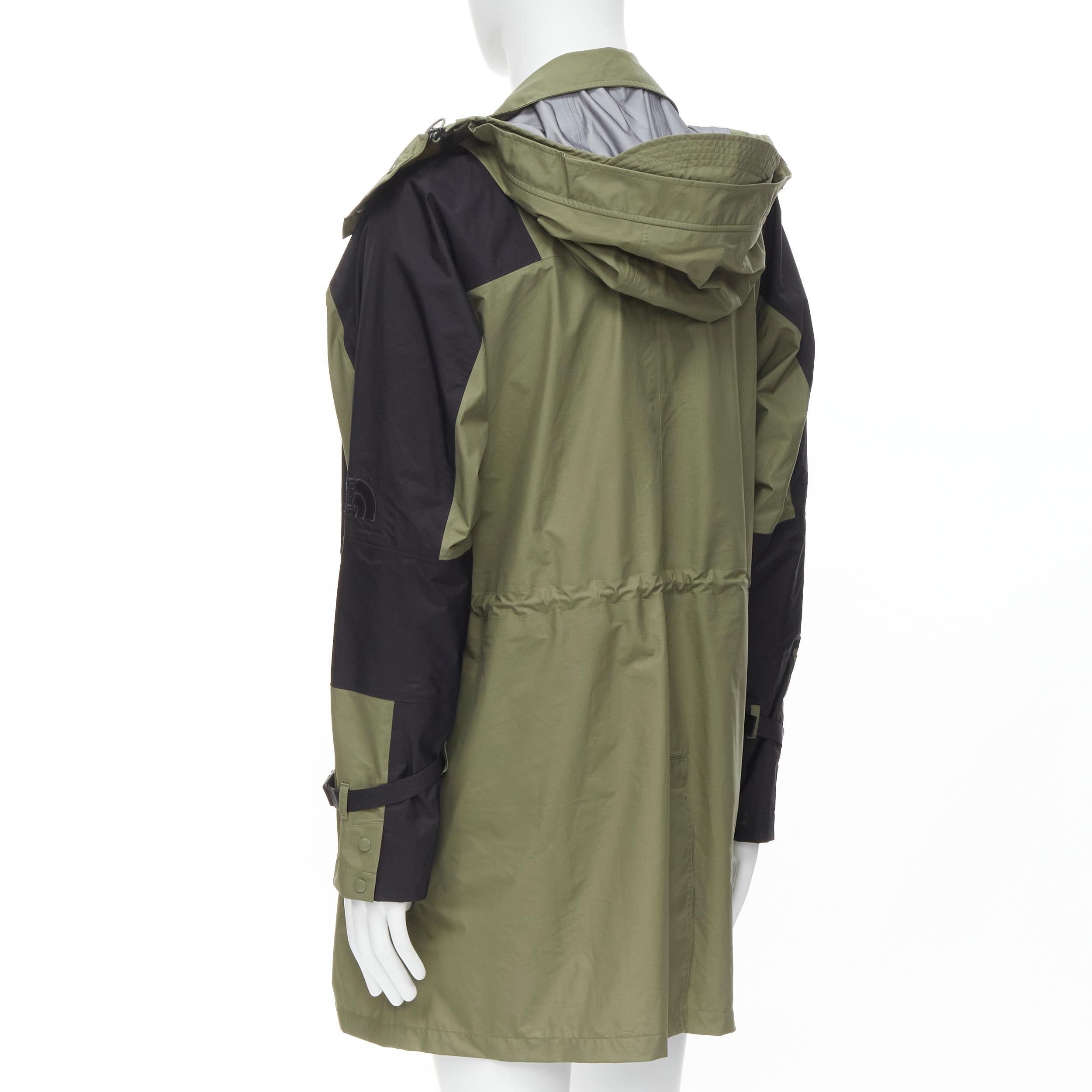 Gray THE NORTH FACE Kazuki Karaishi KK Future Proof green Gore Tex raincoat L XL For Sale