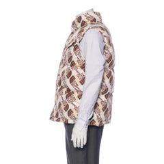 The North Face X Gucci 2021 Logo Printed Puffer Vest (Medium)